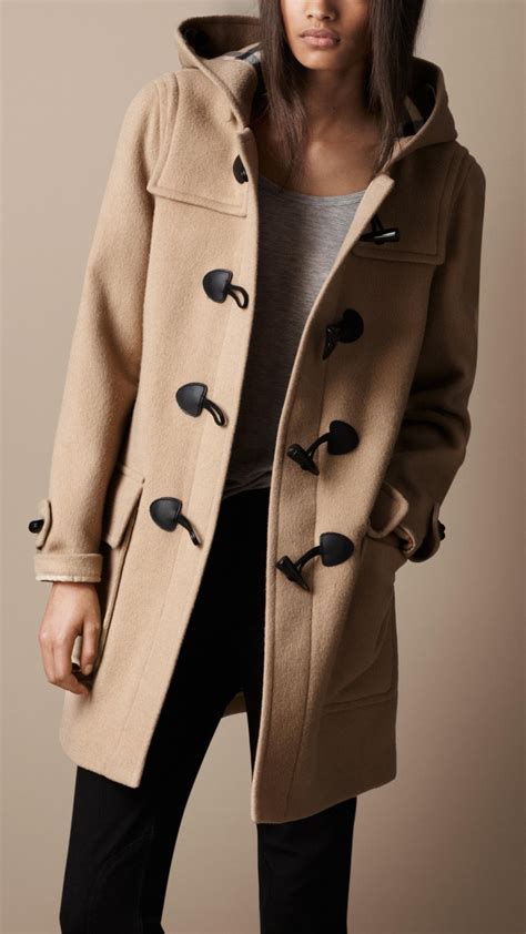 burberry brit wool coat duffle|duffle coat burberry femme.